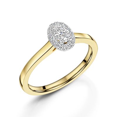 Love Lumbers Love Lumbers 18ct Gold 0.30ct Oval Cut Diamond Engagement Ring