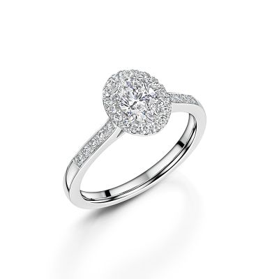 Love Lumbers Love Lumbers Platinum 1.01ct Oval Cut Diamond Engagement Ring