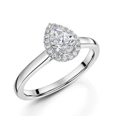 Love Lumbers Love Lumbers Platinum 0.75ct Pear Cut Diamond Ring