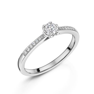 Love Lumbers Love Lumbers Platinum 0.26ct Brilliant Cut Diamond Enagement Ring