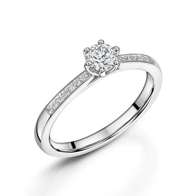 Love Lumbers Love Lumbers Platinum 0.33ct Brilliant Cut Diamond Engagement Ring