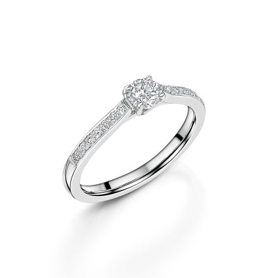 Love Lumbers Love Lumbers Platinum 0.51ct Round Brilliant Cut Diamond Ring