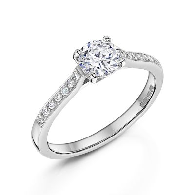 Love Lumbers Love Lumbers Platinum 1.07ct Brilliant Cut Diamond Engagement Ring
